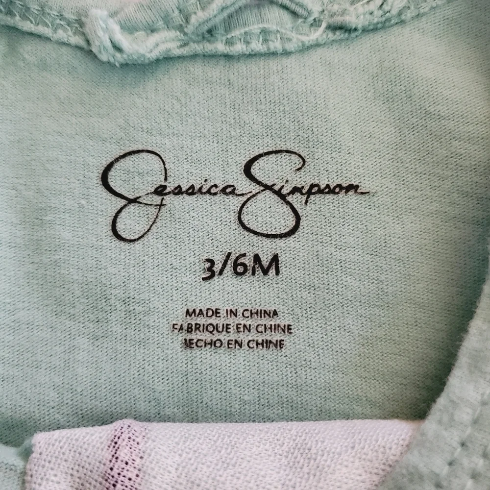 K1010 * Jessica Simpson Out of This World Bodysuit Green Size 3/6M